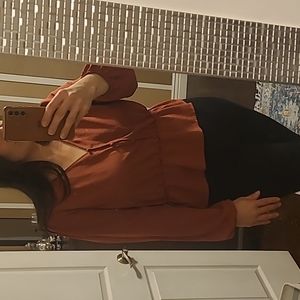 Olive and Oak Ruffle  Blouse Size 10/12